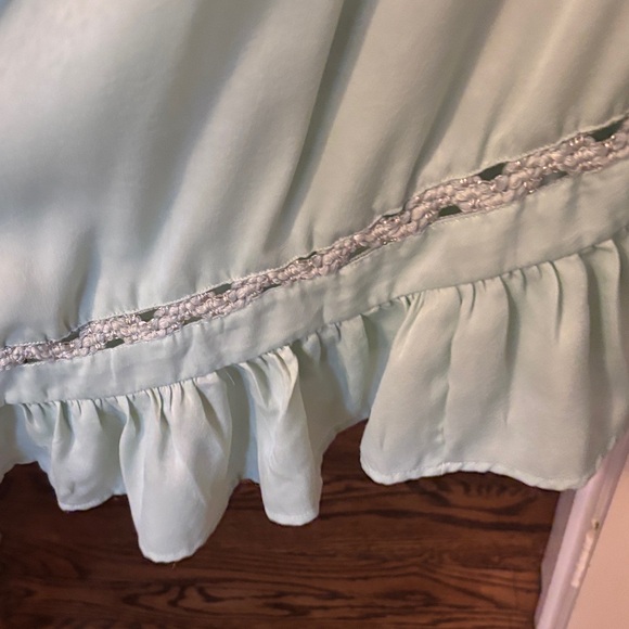 Free People Sage Green High-Low Ruffle Maxi Dress - Picture 2 of 3